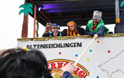 37. Faschingsumzug Koelleda-stock-foto