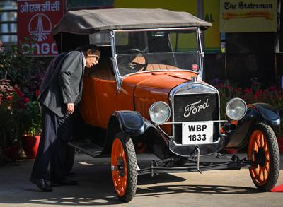 58th Edition Of Statesman Vintage & Classic Car Rally In Delhi-stock-foto