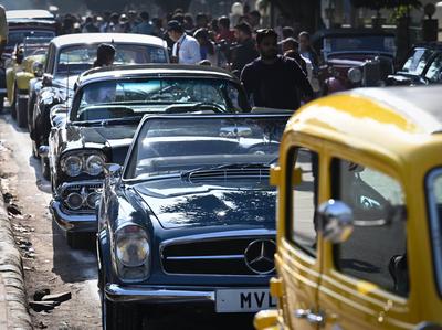 58th Edition Of Statesman Vintage & Classic Car Rally In Delhi-stock-foto