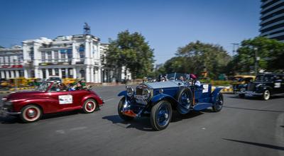 58th Edition Of Statesman Vintage & Classic Car Rally In Delhi-stock-foto