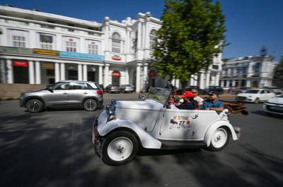 58th Edition Of Statesman Vintage & Classic Car Rally In Delhi-stock-foto