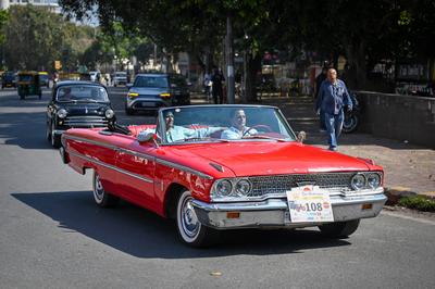 58th Edition Of Statesman Vintage & Classic Car Rally In Delhi-stock-foto