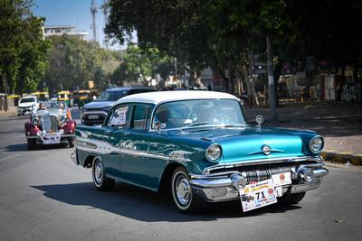 58th Edition Of Statesman Vintage & Classic Car Rally In Delhi-stock-foto