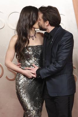 Kieran Culkin mit Ehefrau Jazz Charton-stock-photo