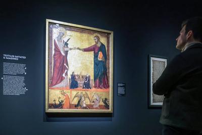 Siena: The Rise of Painting 1300-1350 National Gallery-stock-foto
