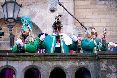 Rosenmontagszug Koeln 2025-stock-foto