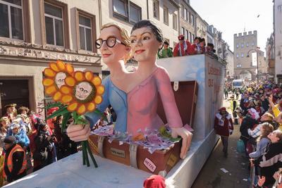 Rosenmontagszug in Koeln-stock-foto