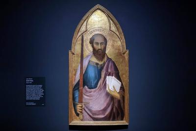 Siena: The Rise of Painting 1300-1350 National Gallery-stock-foto