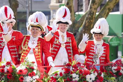 Koelner Karneval, Rosenmontagszug 2025-stock-foto