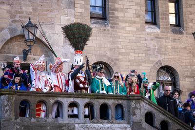 Rosenmontagszug Koeln 2025-stock-foto