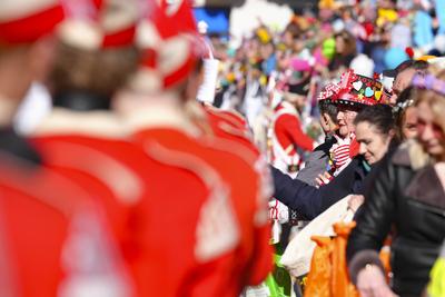 Koelner Karneval, Rosenmontagszug 2025-stock-foto