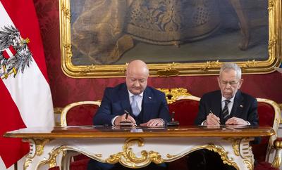 20250303 Angelobung der neuen Regierung-stock-photo