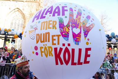 Koelner Karneval, Rosenmontagszug 2025-stock-foto