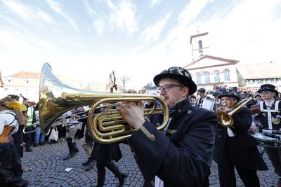 Fastnachtsumzug in Seligenstadt-stock-foto