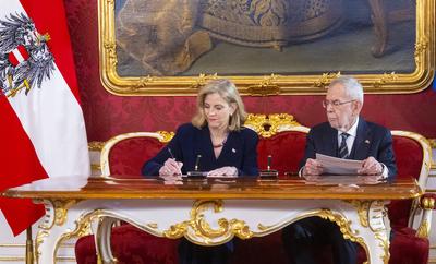 20250303 Angelobung der neuen Regierung-stock-photo