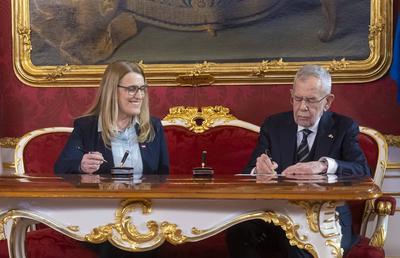 20250303 Angelobung der neuen Regierung-stock-photo