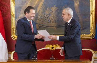 20250303 Angelobung der neuen Regierung-stock-photo