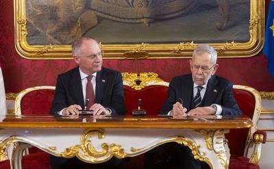 20250303 Angelobung der neuen Regierung-stock-photo