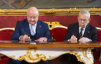 20250303 Angelobung der neuen Regierung-stock-photo