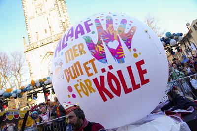 Koelner Karneval, Rosenmontagszug 2025-stock-foto
