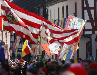Fastnachtsumzug in Seligenstadt-stock-foto