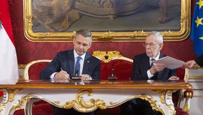 20250303 Angelobung der neuen Regierung-stock-photo