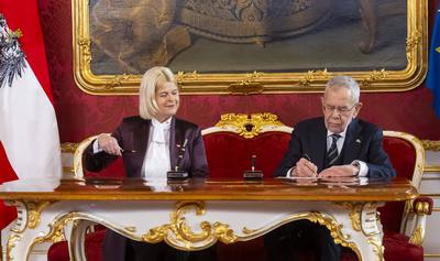 20250303 Angelobung der neuen Regierung-stock-photo