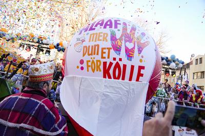 Koelner Karneval, Rosenmontagszug 2025-stock-foto