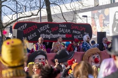 Rosenmontagszug DUS-stock-foto