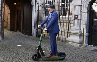 Bolt Launches Its E-Steps In Antwerp-stock-foto