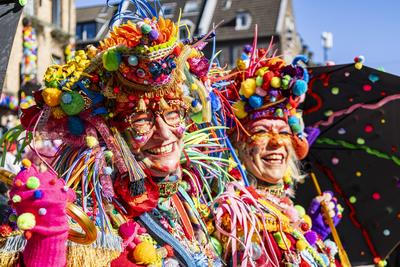 D?sseldorf, NRW, Deutschland. Karneval in D?sseldorf, Rosenmontagszug-stock-photo