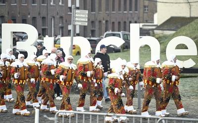 Binche carnival 2025-stock-foto