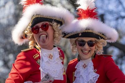 Rosenmontagszug DUS-stock-foto