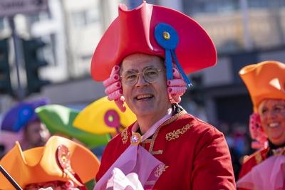 Rosenmontagszug DUS-stock-foto
