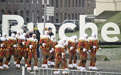 Binche carnival 2025-stock-foto