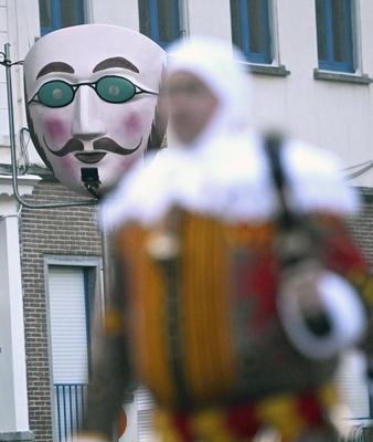Binche carnival 2025-stock-foto