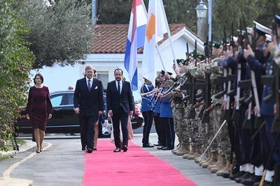 State visit Cyprus - Day 1, Larnaca, The Netherlands-stock-foto
