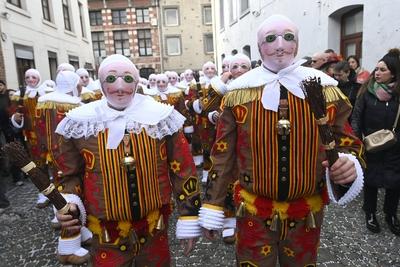 Binche carnival 2025-stock-foto