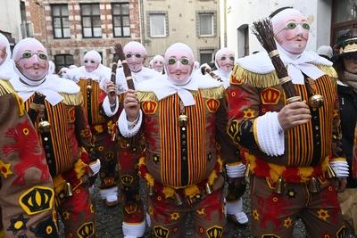 Binche carnival 2025-stock-foto
