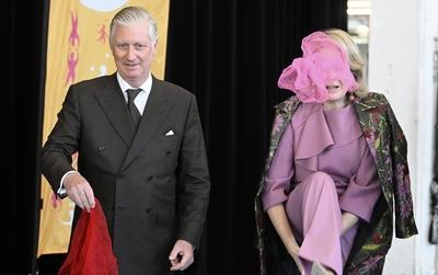 Royal Visit to Mechelen as European Volunteer Capital-stock-foto