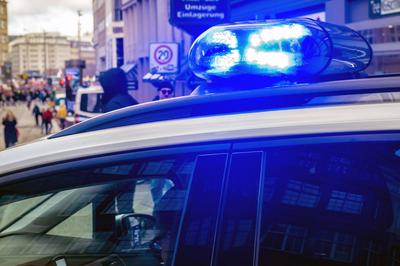 Polizei Blaulicht-stock-foto