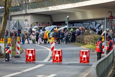 Fastnachtsumzug "Klaa Paris" im Frankfurter Stadtteil Heddernheim-stock-foto
