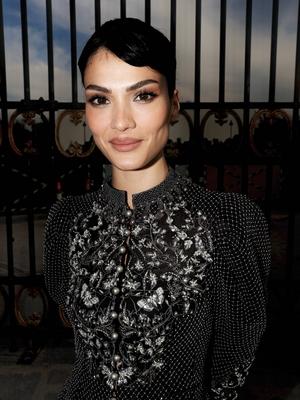 Paris Fashion Week. Arrivee People au d?fil? Dior-stock-foto