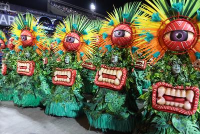 Samba Schools Parade Carnival RJ 2025-stock-foto