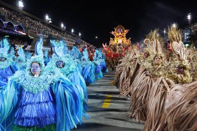 Samba Schools Parade Carnival RJ 2025-stock-foto