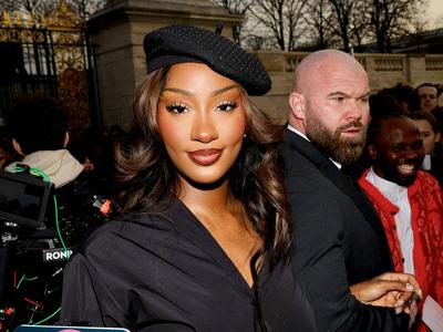 Paris Fashion Week. Arrivee People au d?fil? Dior-stock-foto