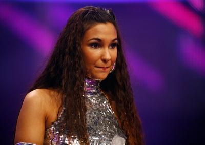 Bildnummer: 52515263  Datum: 26.04.2008  Copyright: imago/T-F-FotoS?ngerin Rania Zeriri anl?sslich der RTL-Show - Deutschland sucht den Superstar - in K?ln, Personen , , pessimistisch; 2008, K?ln, DSDS, TV, Musik, Konzerte,; , quer, Kbdig, Portr?t, Aktion, People-stock-foto