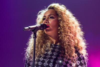 Leona Lewis Die britische S?ngerin Leona Lewis live bei Energy Stars For Free im Hallenstadion Z?rich, Schweiz, Europa ,-stock-foto