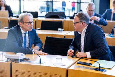 05.03.2024, GER, News / Politik, 9.Plenarsitzung im Plenarsaal Th?ringer Landtag-stock-foto