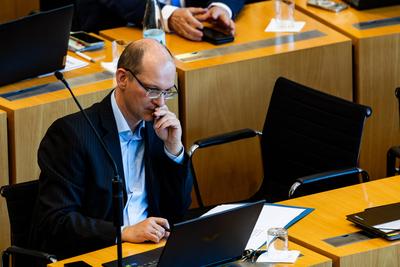 05.03.2024, GER, News / Politik, 9.Plenarsitzung im Plenarsaal Th?ringer Landtag-stock-foto